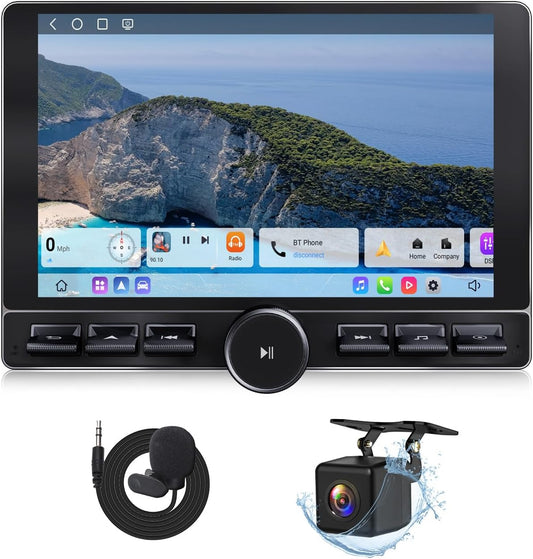 Eonon 8-Core 8GB+128GB Double Din Car Stereo, 10.1 Inch Wireless CarPlay/Android Auto Headunit with WiFi-6, Bluetooth 5.4, Built-in DSP, 4G LTE - UX6K-PRO-MAX