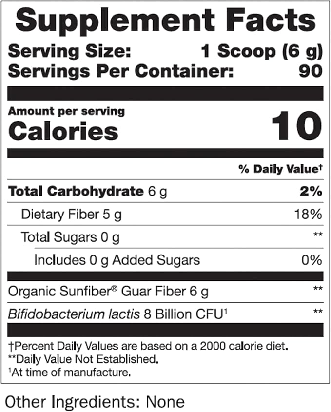 Regular Girl Organic Powder, Prebiotic Fiber Supplement and Probiotics for Women, Low FODMAP, 90 Day Bulk Supply, Unflavored, 90 Servings