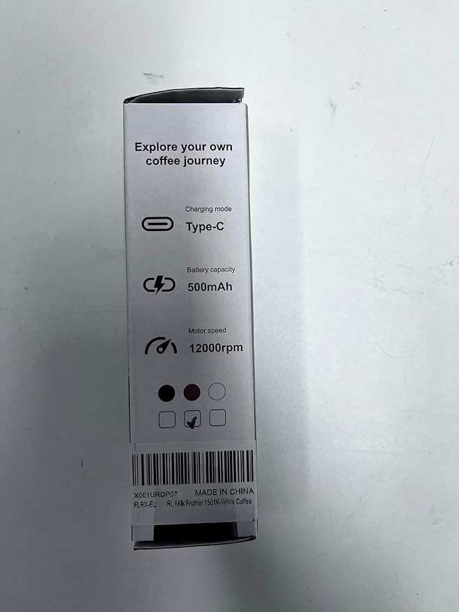 Handheld Coffee Frother,USB-Rechargeable Hand Frother,Adjustable Handheld Milk Frother for Cappuccinos, Hot Chocolate, Milkshakes, Egg Mix