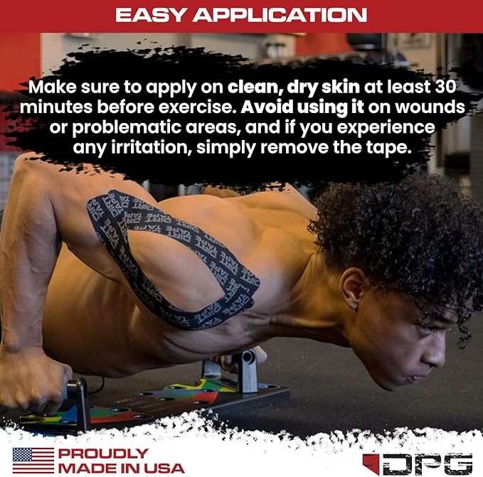 Premium Cotton, Elastic Kinesiology Athletic Tape, 3 Continuous Uncut roll (16.4 feet Long). Latex Free, Hypo-Allergenic, Water Resistant (Grey)