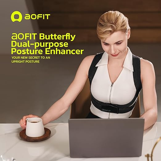 Posture Corrector for Women with X-Shaped Biomechanical Design, Comfort Fit Back Brace, Improves Posture, Corrects Hunchback, Relieves Neck, Shoulder, Upper Back Pain, Invisible Under Clothes L