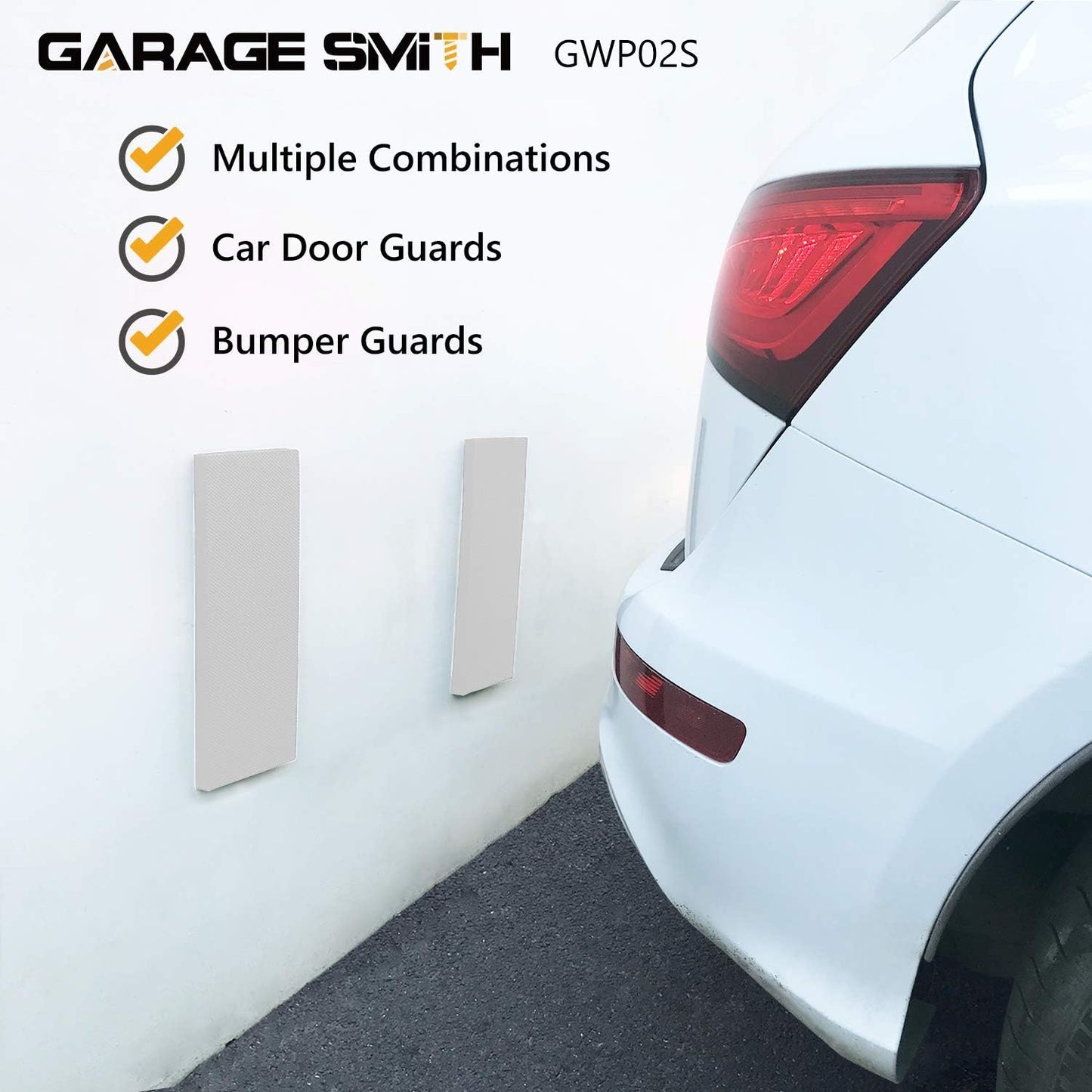 AMPULLA GWP02S Garage Wall Protector Car Door Protectors, Designed in Germany (2-Pack)