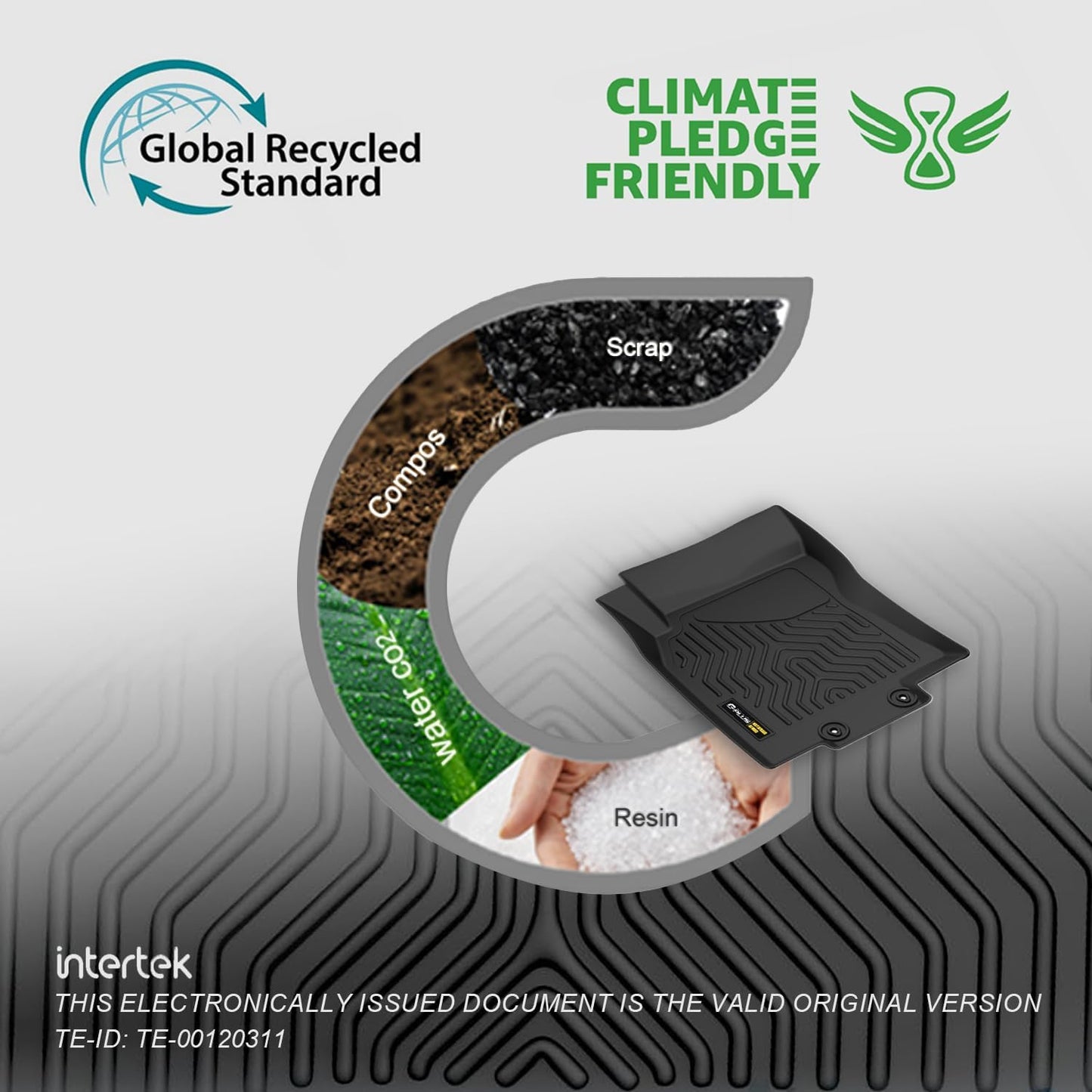 G-PLUS Floor Mats for Toyota 4Runner 2013-2024/Fit for Lexus GX460 2014-2023, TPE Custom Fit All Weather Floor Liners,Front & 2nd Row 4 Runner & GX460 Car Mats