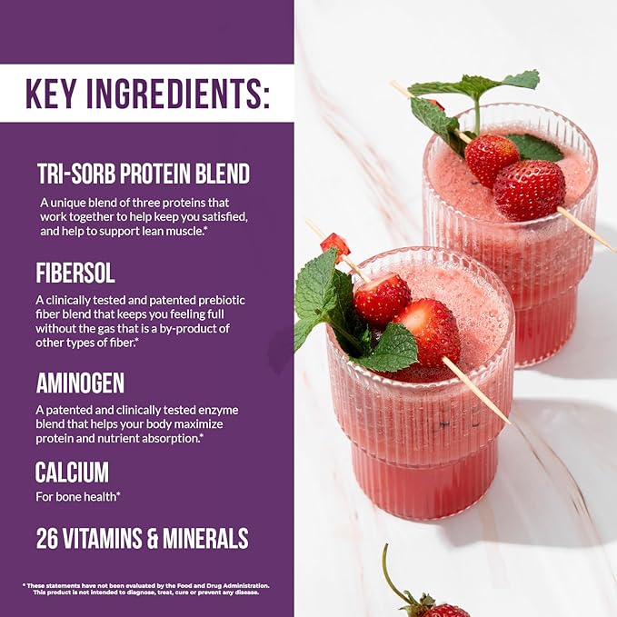 Strawberry + Vi-Shape - 1 Shake Pouch (24 Servings) + 1 Box Strawberry Mix-In (15 Servings) Delicious Strawberry Shake and Mix-In