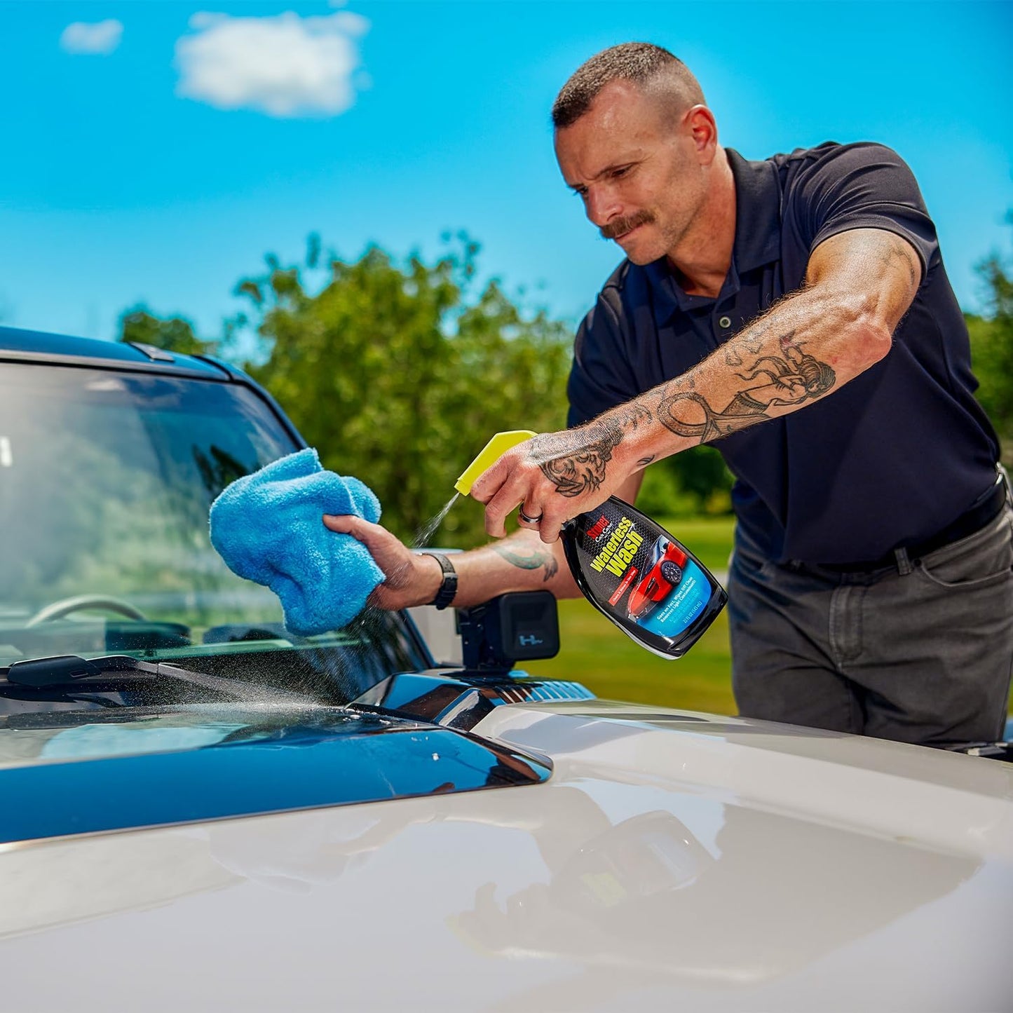 Stoner Car Care 92604-3PK Waterless Wash Car Detailing Spray – Safe, Scratch-Free Formula Quickly Cleans, Shines & Protects Cars, Trucks, Boats, Motorcycles, RVs & More – 22 Fl Oz, Pack of 3