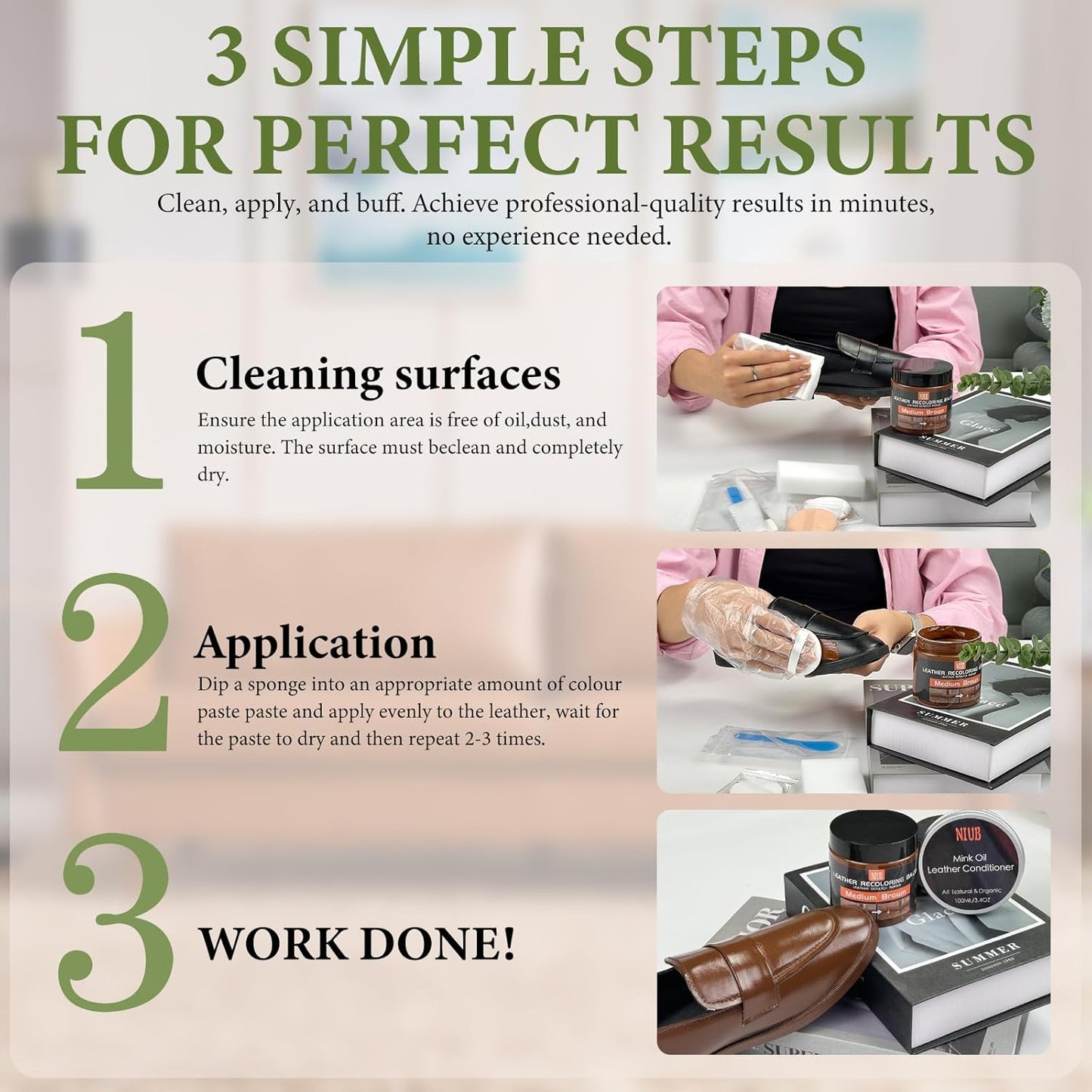 Leather Recoloring Balm Leather Color Restorer Scratch Repair Leather Paint for Furniture Couches Car Seats Shoes Bags Leather Dye and Restorer Restores Faded and Scratched Leather-Maroon