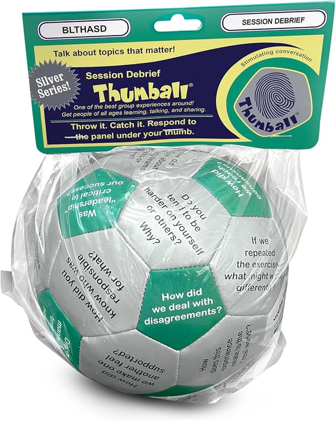 Trainers Warehouse 6" Thumball Collection, 32 Prompts for Conversation, Team Building, Relationship and Training