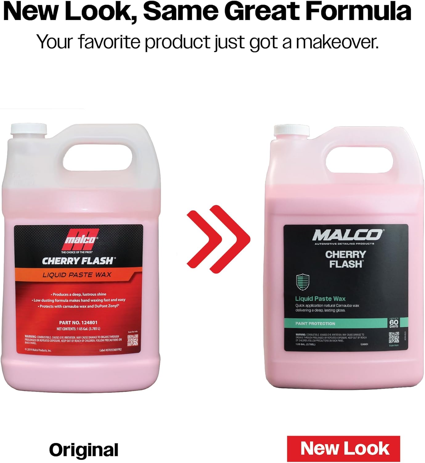 Malco Cherry Flash Automotive Liquid Paste Wax – Protect & Shine Your Vehicle/Easiest Way to Hand Wax Your Car/Lasting Gloss & Protection For Cars, Trucks, Boats and Motorcycles / 1 Gal. (124801)