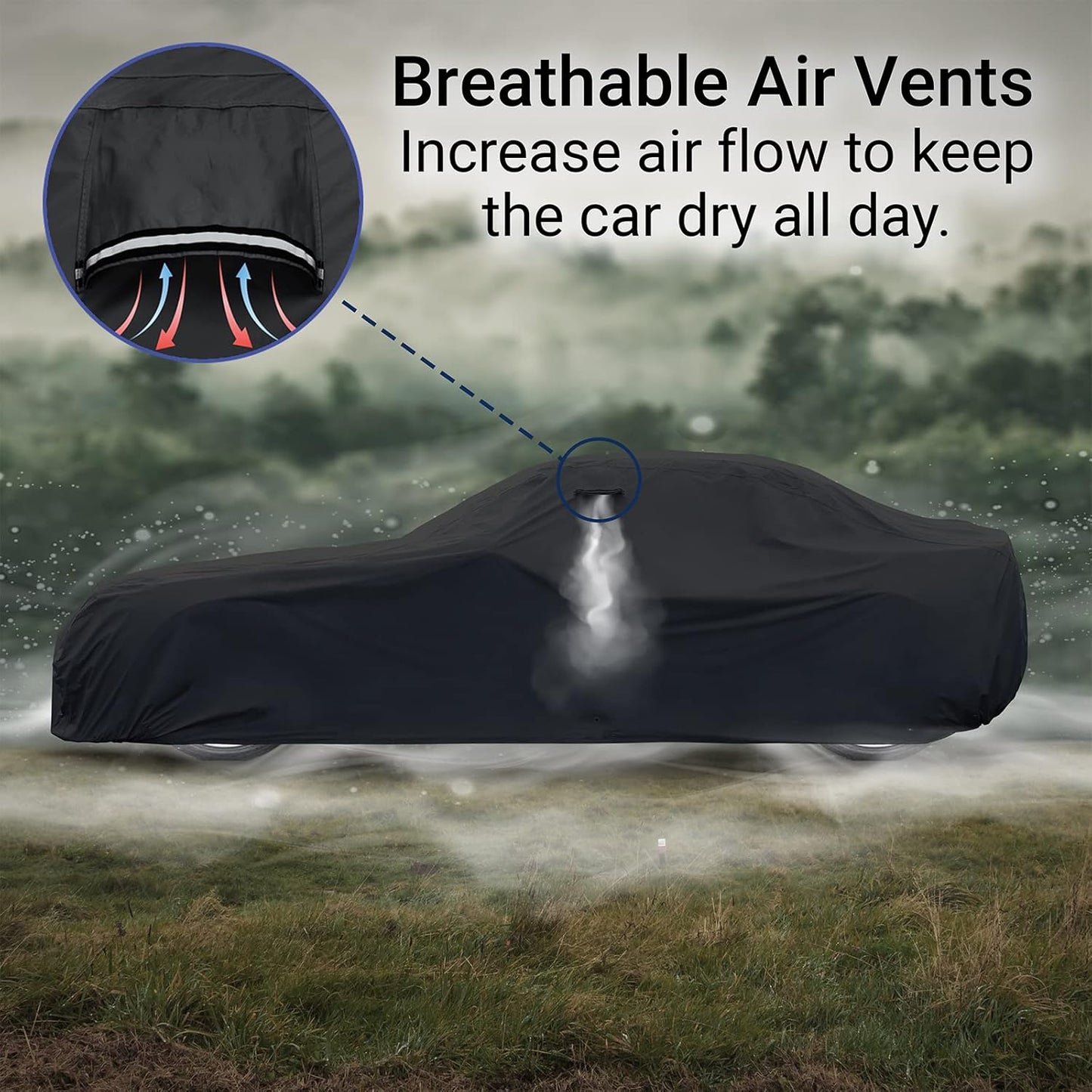 iCarCover Custom Car Cover for 1962-1981 MG MGB Roadster Waterproof All Weather Rain Snow UV Sun Protector Full Exterior Indoor Outdoor Car Cover (Stripe - Black/Red)