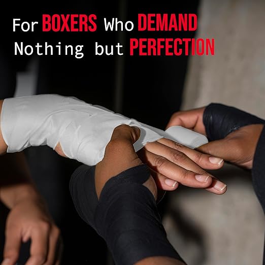 Ringside 1" Athletic Trainers Tape, Cotton Kinesiology Tape for Combat Sports, Adhesive, Athletic Tape for Men and Women, 1" x 30', White, 3 Pack