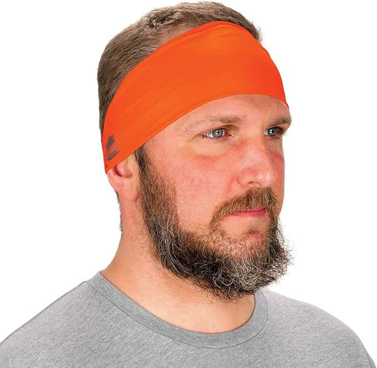 Ergodyne Chill-Its 6634 Cooling Headband, Sports Headbands for Men and Women, Moisture Wicking