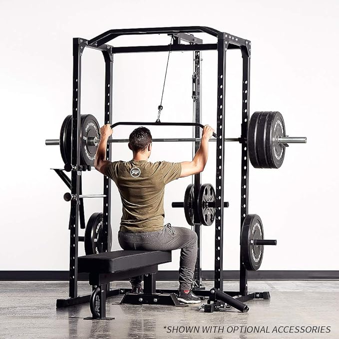 REP Fitness PR-1100 Power Rack - 700 lbs Rated Lifting Cage for Weight Training