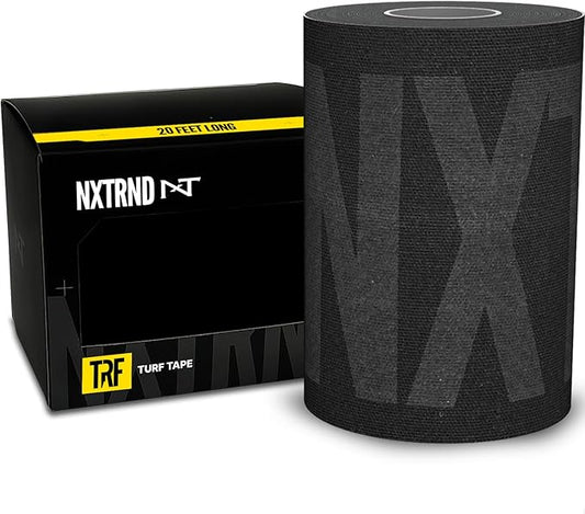 Nxtrnd TRF Turf Tape Football, Extra Wide Kinesiology Tape, Protects from Turf Burn (Black)