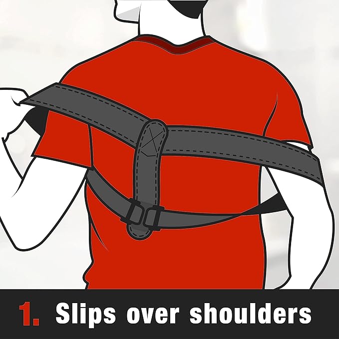 ACE Brand Posture Corrector, Posture Correction, Adjustable, Hook-and-Loop Shoulder Straps Provide Secure Fit, Posture Support Fits Discreetly Under Clothing, One Size Fits Most
