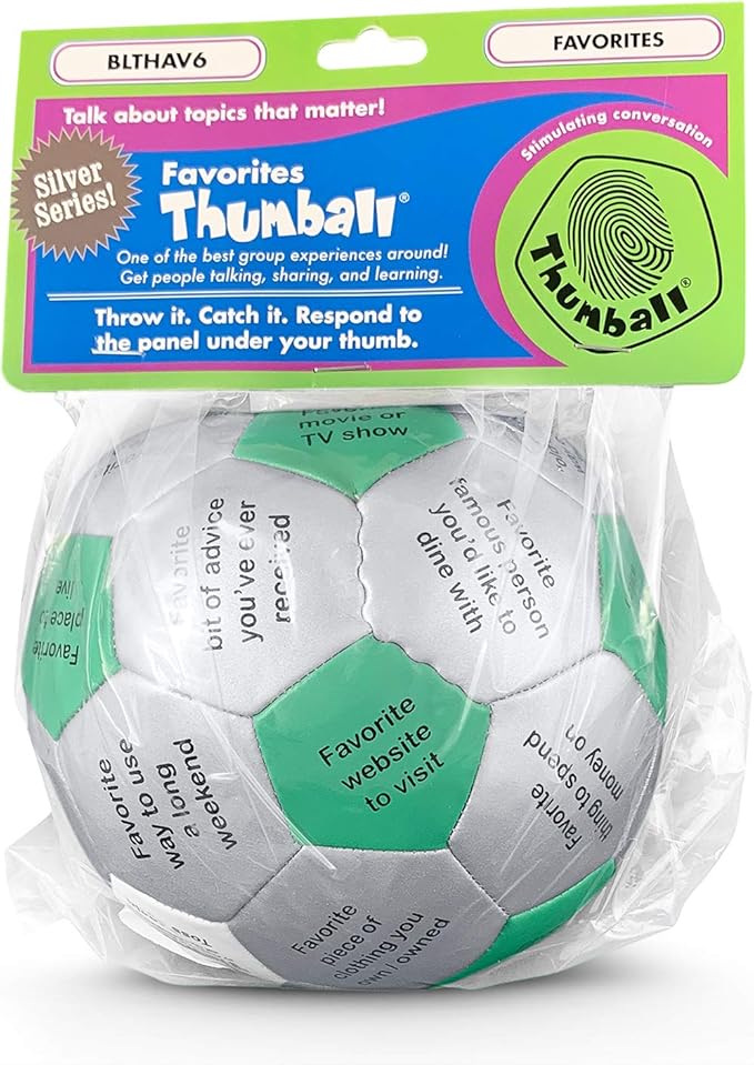 Trainers Warehouse 6" Thumball Collection, 32 Prompts for Conversation, Team Building, Relationship and Training