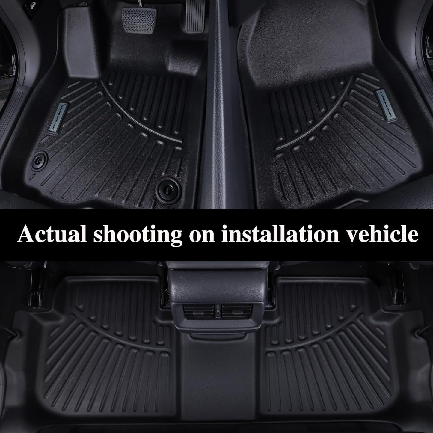 Floor Mats & Cargo Liner for 2024 2025 Mazda CX-90 CX90 PHEV 6&7 Seats（Not Suitable for 8 Seats） TPE All Weather Protection 3 Rows Car Floor Liners & Trunk mat for CX 90