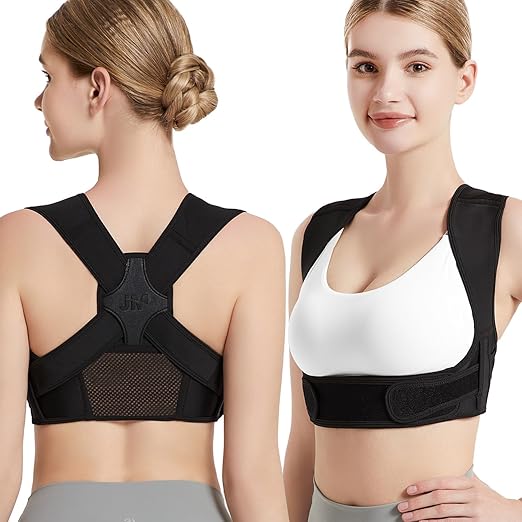 Posture Corrector for Back Support: Adjustable Shoulder Posture Brace for Men and Women (Large/X-Large)