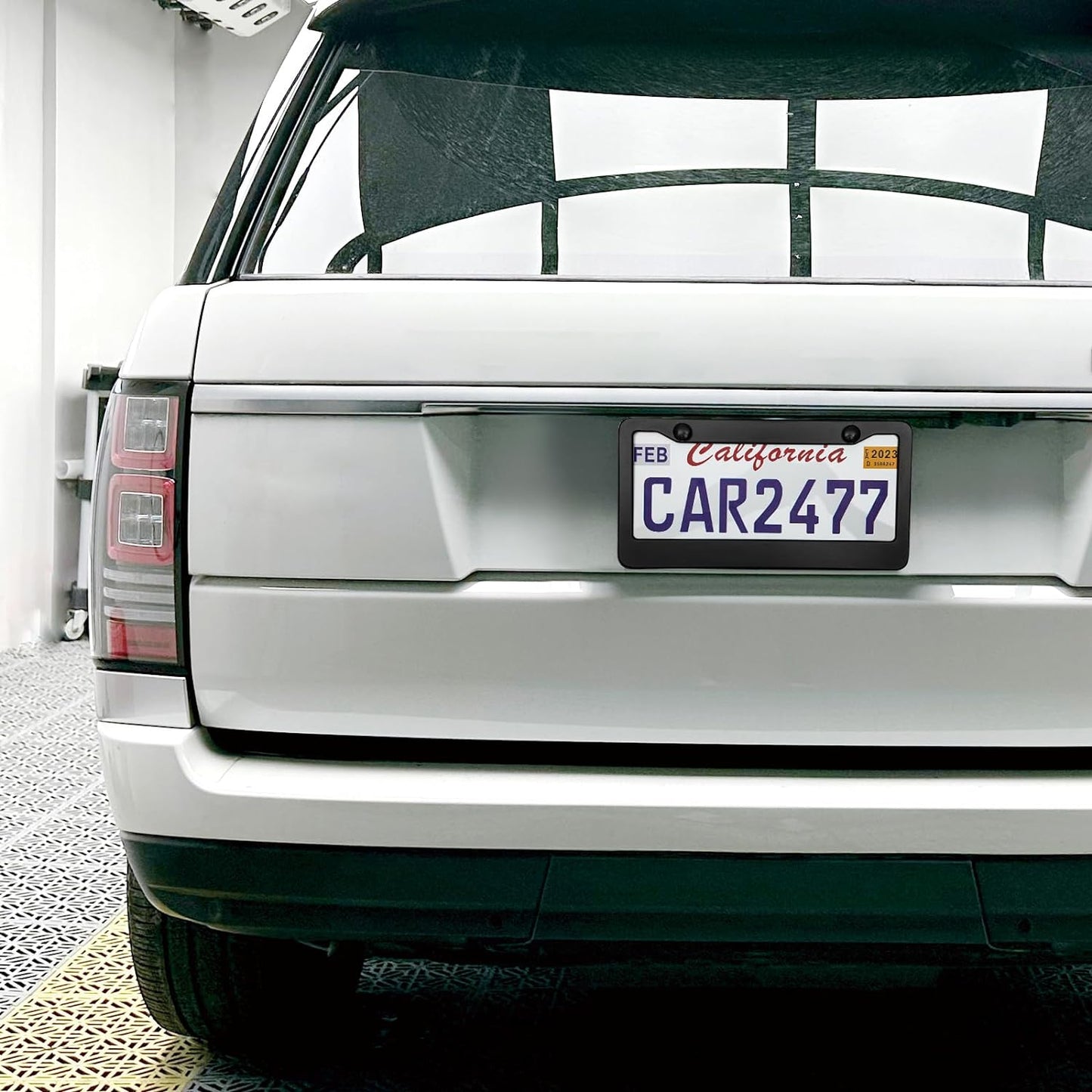 2PCS Matte Black License Plate Frames, 2 Holes Solid Aluminum License Plate Holder, Universal Car License Plate Frame for Man, Licence Plate Frame Black and Screws, by Lengnoyp