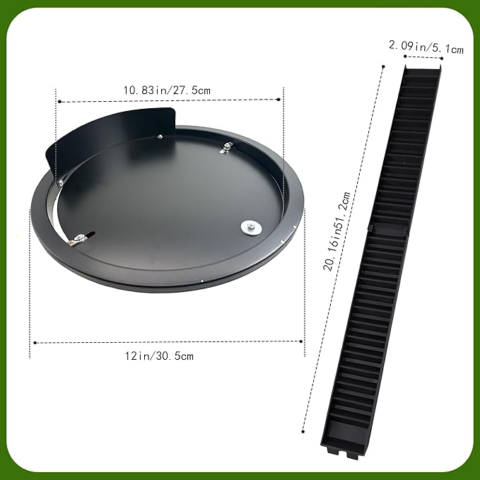 Bucket Lid Mouse Trap Metal 5 Gallon Bucket lid,Strong Metal Material That Cannot be Bitten, auto Reset, Repeat Catch, Indoor Outdoor, Reusable 5 Gallon Bucket Lid, (1Pack) (Black)