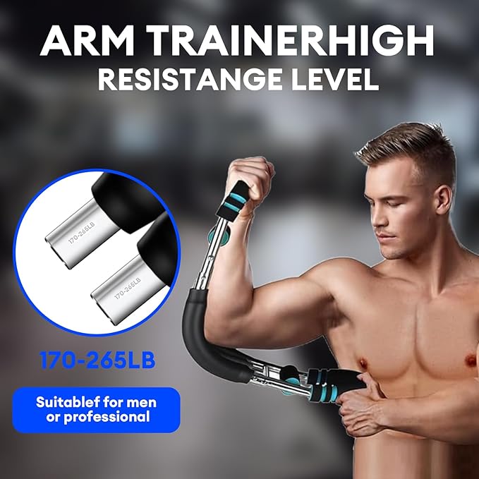 Twister Arm Trainer – Adjustable 170-265lb Resistance Chest Exerciser for Men, 2025 Upgraded Chest Bar for Full-Body Strength Training