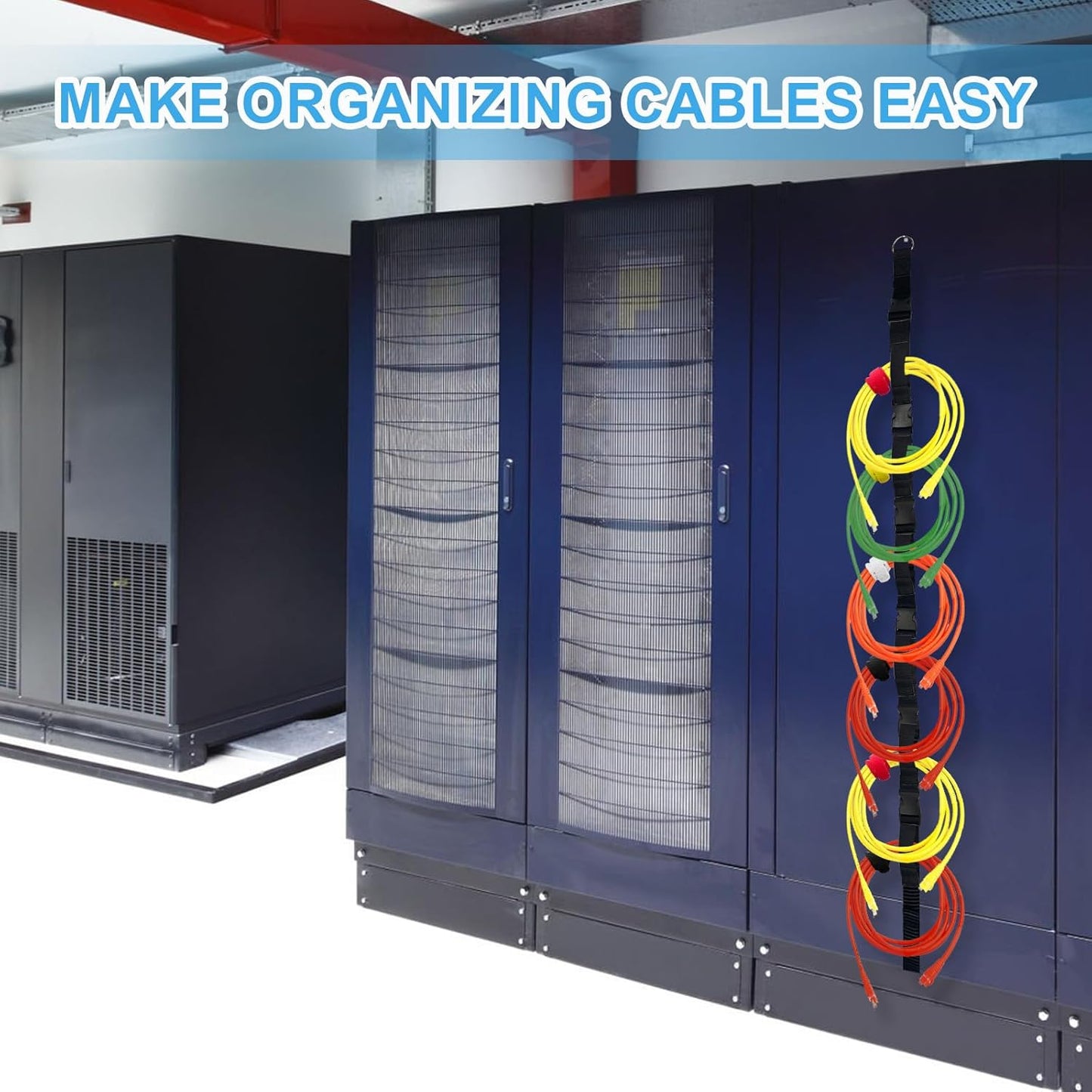 3 Pcs Extension Cord Organizers Storage Garage Extension Cord Holder with 6 Slots Organizer Straps with 28 Pcs Cable Ties 6 Pcs Hardware Nails for Vertical Space Cable Hose Rope String Lights