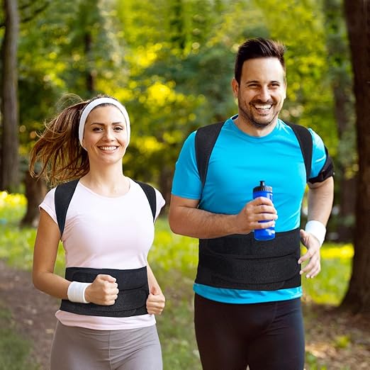 Back Brace Posture Corrector for Women and Men, Back Braces for Upper and Lower Back Pain Relief, Adjustable and Fully Back Support Improve Posture and Lumbar Support(S, 26"-30" Waist)