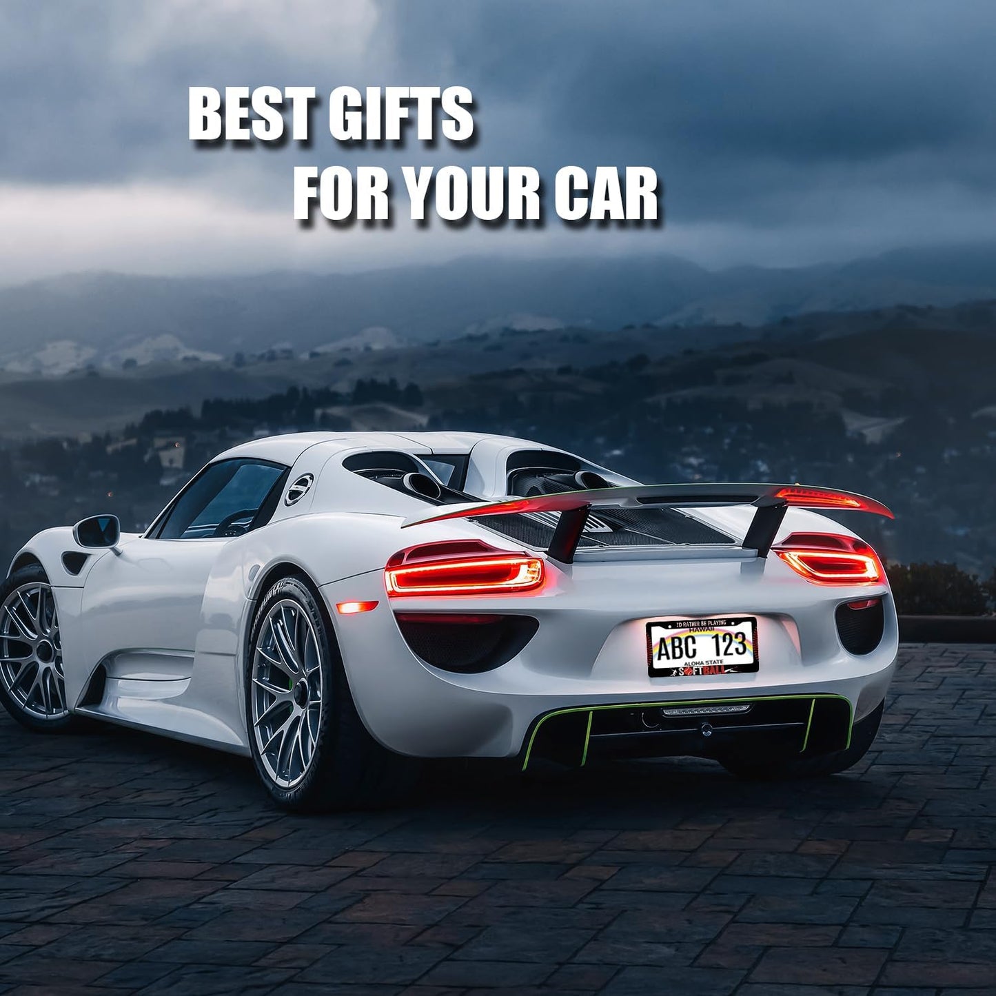 I'd Rather Be Playing Softball License Plate Frame Balls License Plate Stainless Steel Funny Black Accessories Cars Decor 12.2 X 6.2 Inch with 2 Holes and Screws Fits Standard Us Ca Vehicles