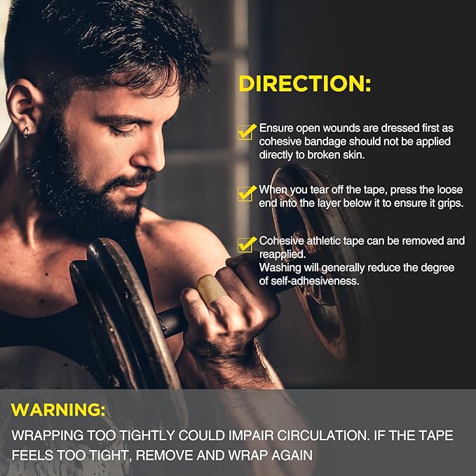 OK TAPE 12 Rolls Self Adhesive Bandage Wrap, Elastic Athletic Tape, Self Stick Bandage Tape, Vet Wrap, Medical Wrap for Wrist, Feet, 2" x 5 Yards - Pink