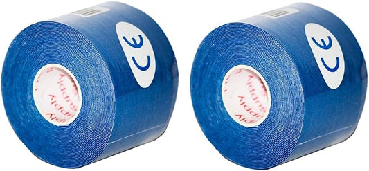 Kinesiology Tape Pro, Athletic Waterproof Muscle Support Adhesive Kinesio Sport Tape for Athletes 2 inches x 16.4 feet, 2 Rolls, Royal Blue