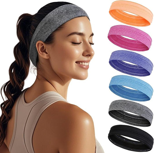 Sweat Bands Headbands for Women Non Slip Workout Sweatbands for Women Hair