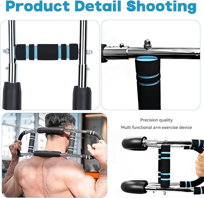 Twister Arm Trainer, Adjustable 66–110LB Arm Exerciser for Forearm, Chest & Triceps Strength, Portable Upper Body Workout Equipment for Home Gym & Office Fitness