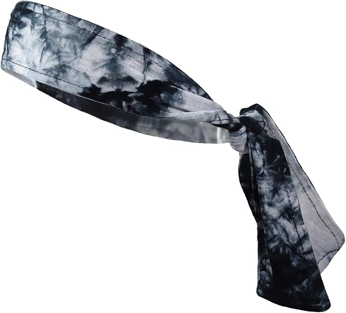 Kenz Laurenz Headbands Tie on Headband for Women Men Running Athletic Hair Head Band Elastic Sports Sweat Basketball Sweatband Stetchy Yoga Workout Sweatbands Adjustable Non-Slip Moisture Wicking