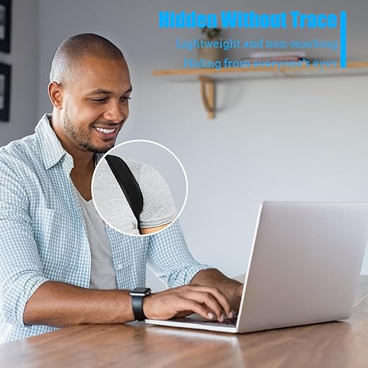 Back Brace Posture Corrector for Women and Men - Invisible & Mesh Breathable Upper Back Brace - Adjustable Back Straightener - Relieve Shoulder, Neck & Back Pain, 1 PCS