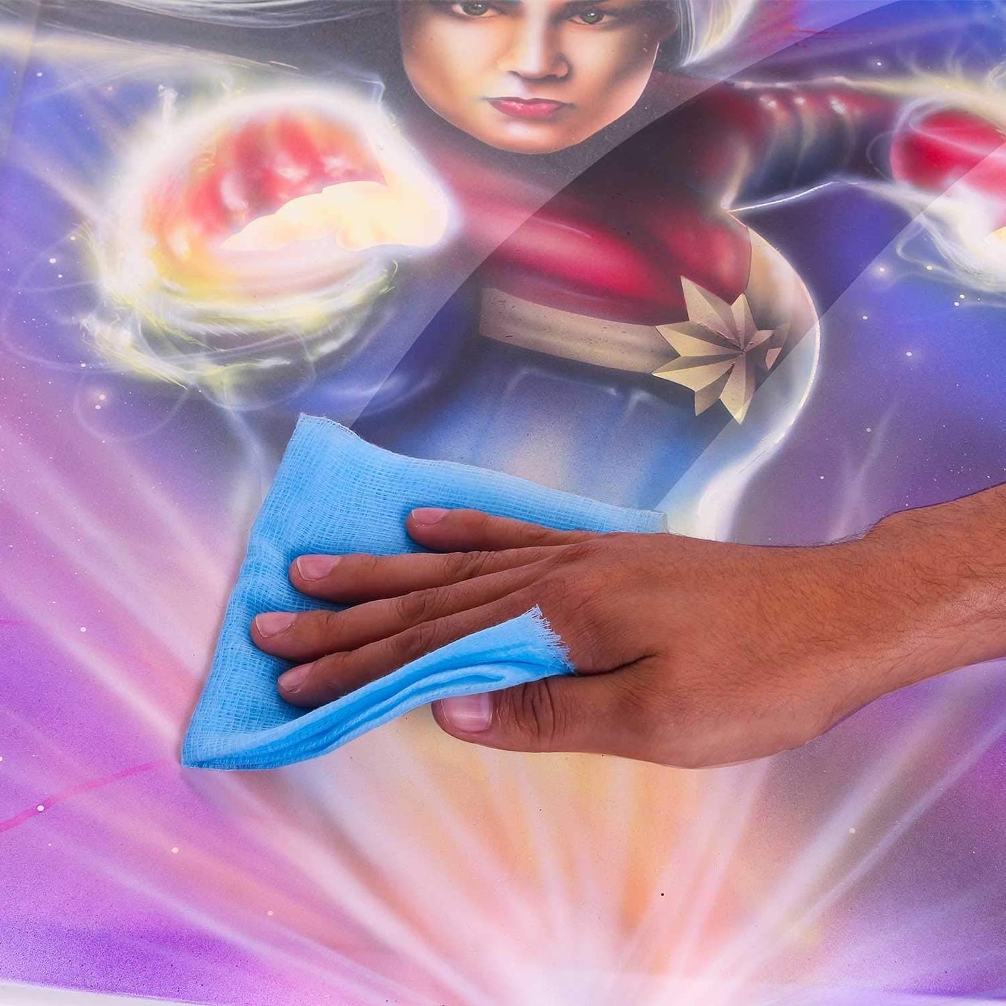 TCP Global Pure Blue Superior Tack Cloth, 12-Pack, Automotive & Woodworking, Dust/Stain/Paint Rags, Tac Cloth for Autobody