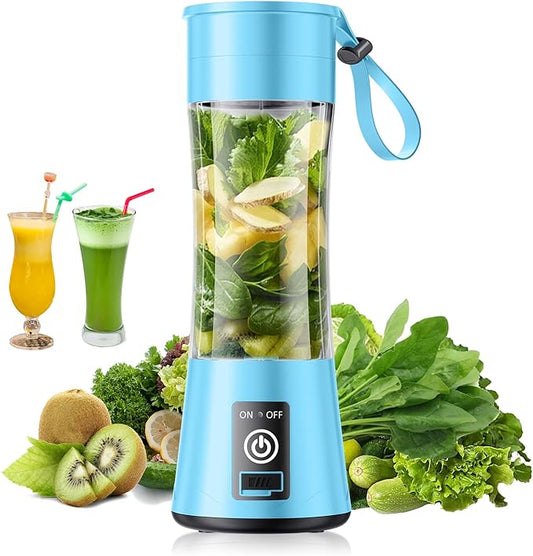 Cordless Personal Size Portable Blender - Blender Make Smoothies & Shakes, 12 Oz BAP Free Traveling Cup, Quickly Squeezed in Office/Picnic/Sprots