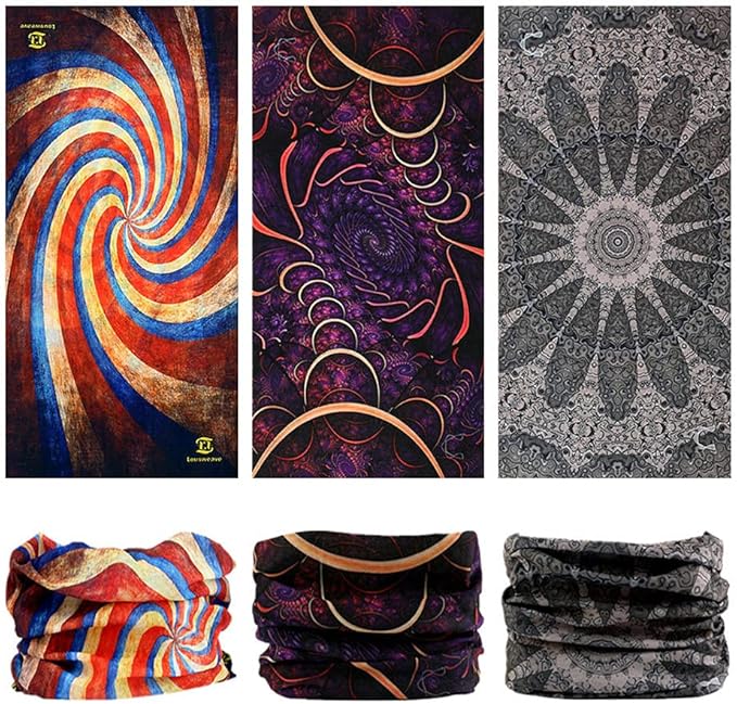 Neck Gaiter Headband Headwear Head Wrap Face Mask Magic Scarf Bandana for Men and Women