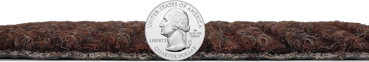 KOECKRITZ Heavy Duty Durable All Weather Indoor/Outdoor Non Slip Entrance Mat Rugs and Runners for Office Business Building Home Garage Front Door (6' x 20', Brick)