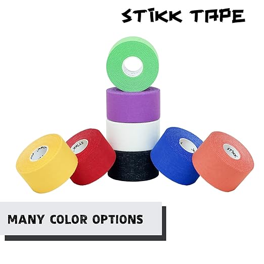 STIKK Athletic Tape - 5pk White Tape - 1.5 in x 15 Yards - Stabilizing & Supporting Muscles & Joints - Sports Injury Prevention