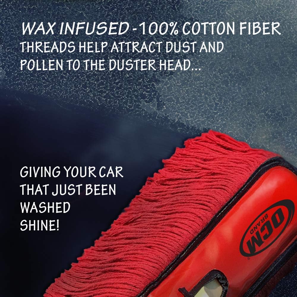 Classic Car Duster with Solid Wood Handle Includes Storage Case - Popular Detailers Choice