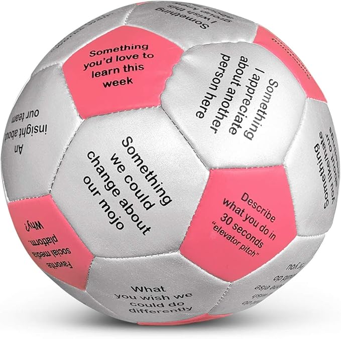 Trainers Warehouse 6" Thumball Collection, 32 Prompts for Conversation, Team Building, Relationship and Training