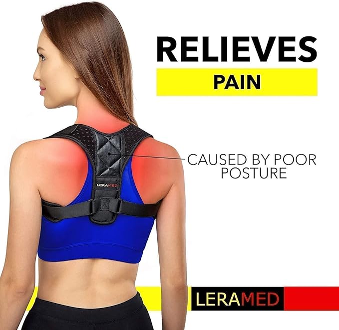 2025 New Posture Corrector for Men & Women - Adjustable Back Brace for Upper & Mid Spine Support - Neck, Shoulder & Back Pain Relief - Breathable & Invisible Under Clothes (Chest Size 25"-55")