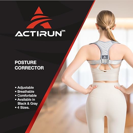 Posture Corrector for Women and Men – Adjustable Upper Back Brace for Shoulder and Back Support – Spine Alignment and Hunch Relief – Breathable, Lightweight – Wear Under or Over Clothes