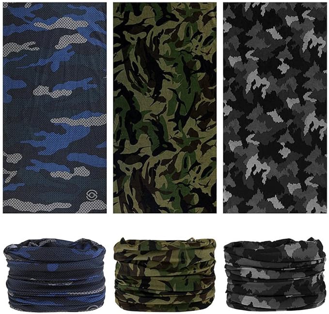 Headband Neck Gaiter Head Wrap Headwear Face Mask Magic Scarf Bandana for Men and Women