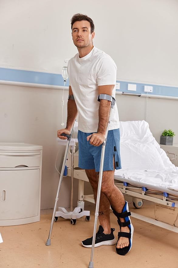 Deyeek Unisex Tear Away Shorts Snap On Athletic Cotton Shorts Post Knee Surgery Recovery Hip Replacement Pants with Pockets