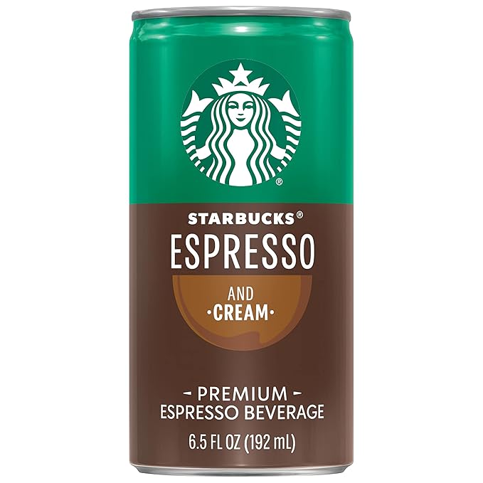 Starbucks - RTD Coffee Espresso And Cream, 6.5oz Cans (12 Pack) (Packaging May Vary)