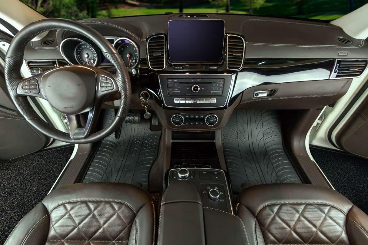 Gledring USA Custom Fit All-Weather Rubber Floor Mats Intended for Mercedes Benz GLE Class/AMG GLE 43/63 / 63S / GLE 450 AMG (W166) 2016-2019, No Trimming Required, Tailored Custom Fit