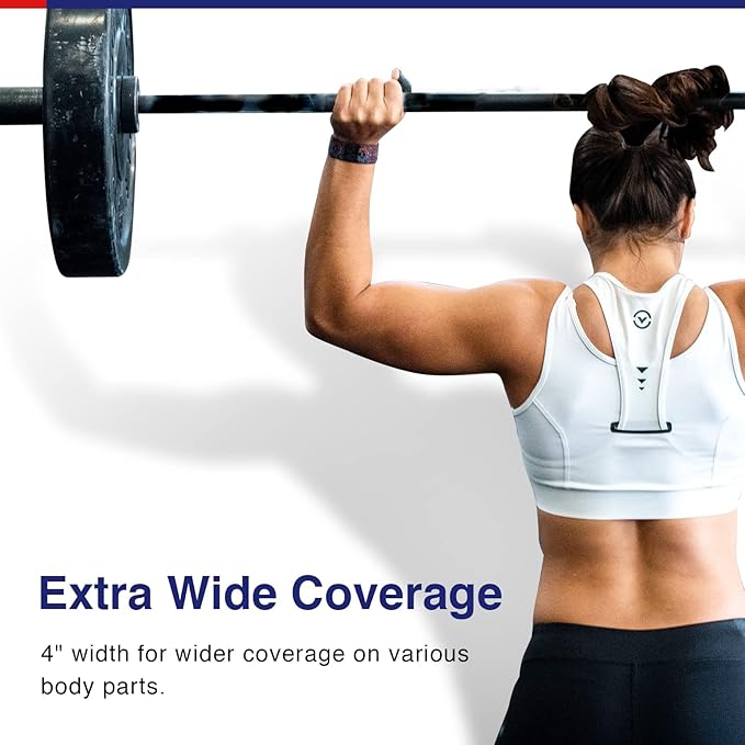 GALLOP Kinesiology Tape(2 Rolls) 4-inch Extra Wide, 16.4ft Each - Premium Elastic Muscle Support Tape (Beige（2 Roll + Bandage Scissors）)