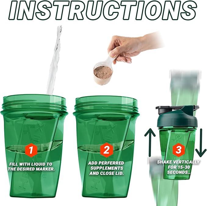 HELIMIX 1.5 Vortex Blender Shaker Bottle Holds upto 28oz | No Blending Ball or Whisk | USA Made | Portable Pre Workout Whey Protein Drink Shaker Cup | Mixes Cocktails Smoothies Shakes | Top Rack Safe