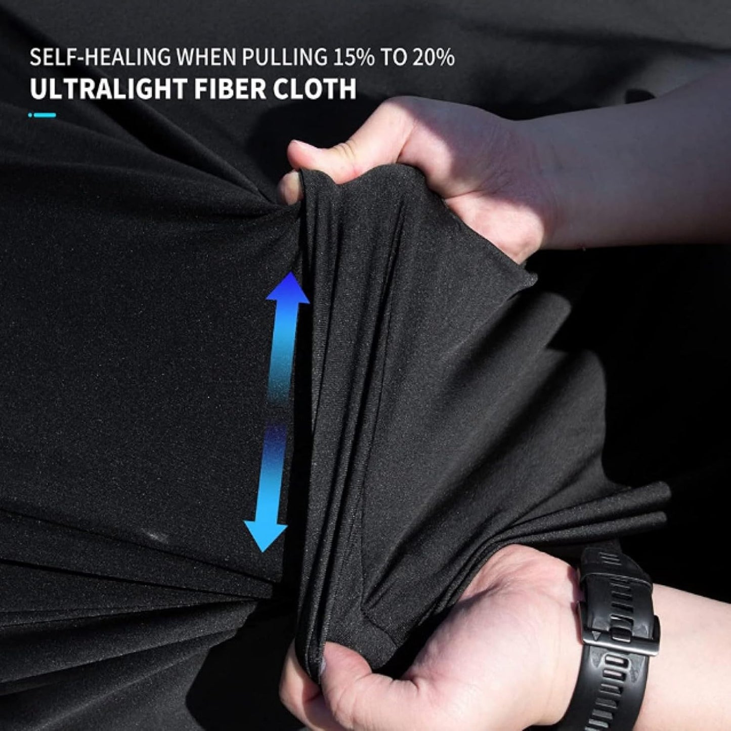 Fit Full Car Cover Dust-Proof Protection Compatible with Chevrolet Corvette C4 C5 C6 C7 1980–2025, Indoor Breathable Car Cover for Dust-Proof, Underground Garage, Car Show(Black)