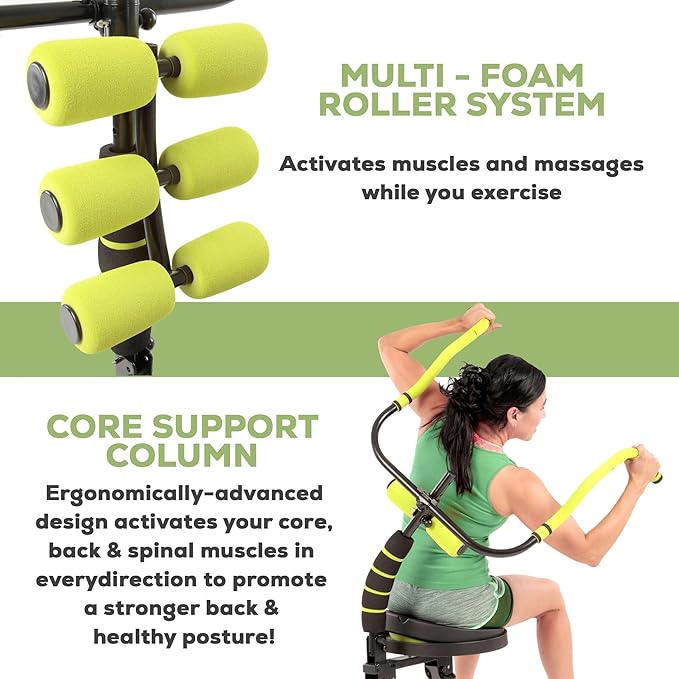 Ab Fitness Machine System Provides An Abdonimal And Muscle Activating Workout with Aerobics to Burn Calories and Workout